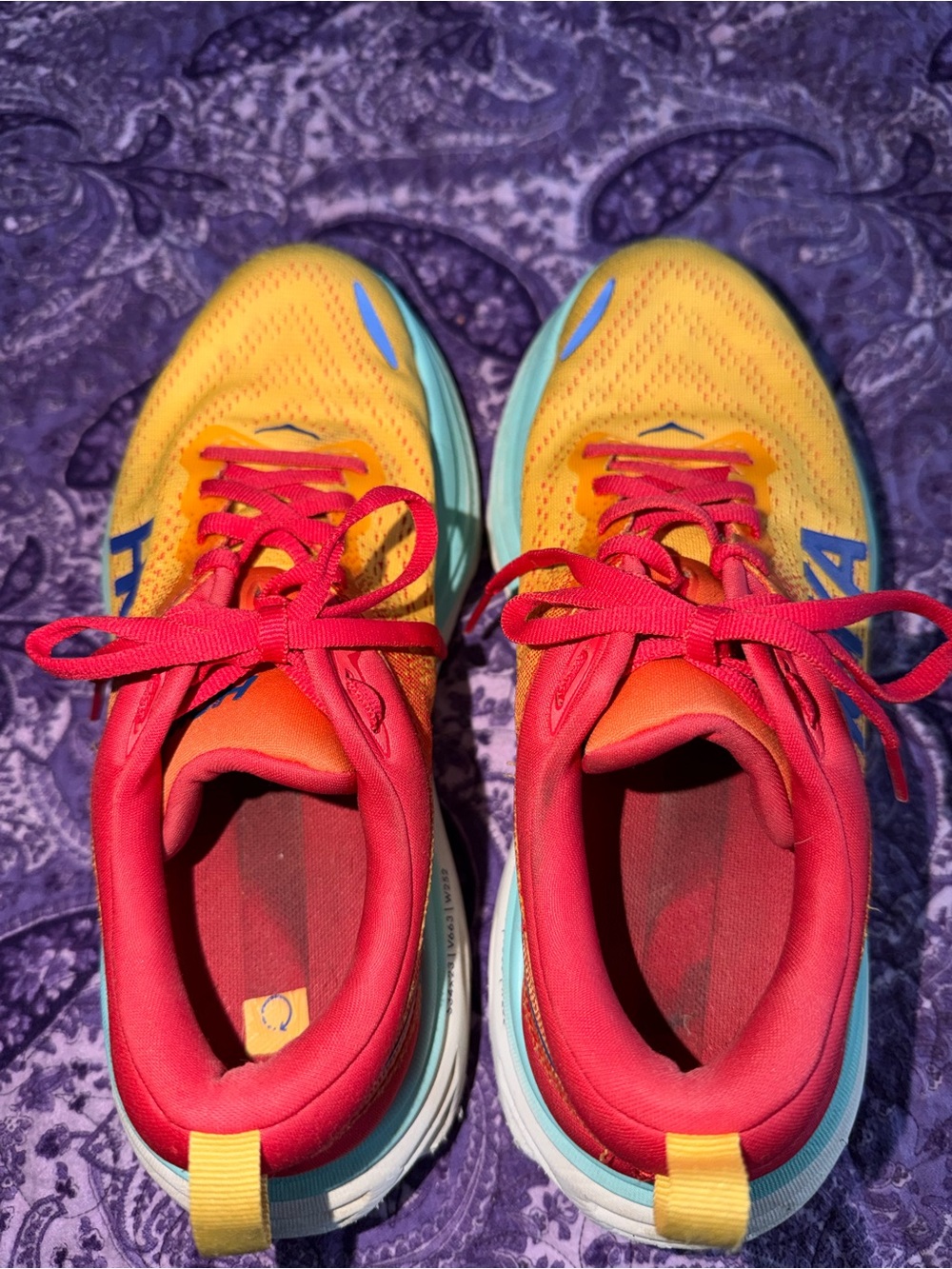 HOKA ONE ONE Womens Bondi 8 'Cerise Cloudless' Sneakers - Picture 3 of 12